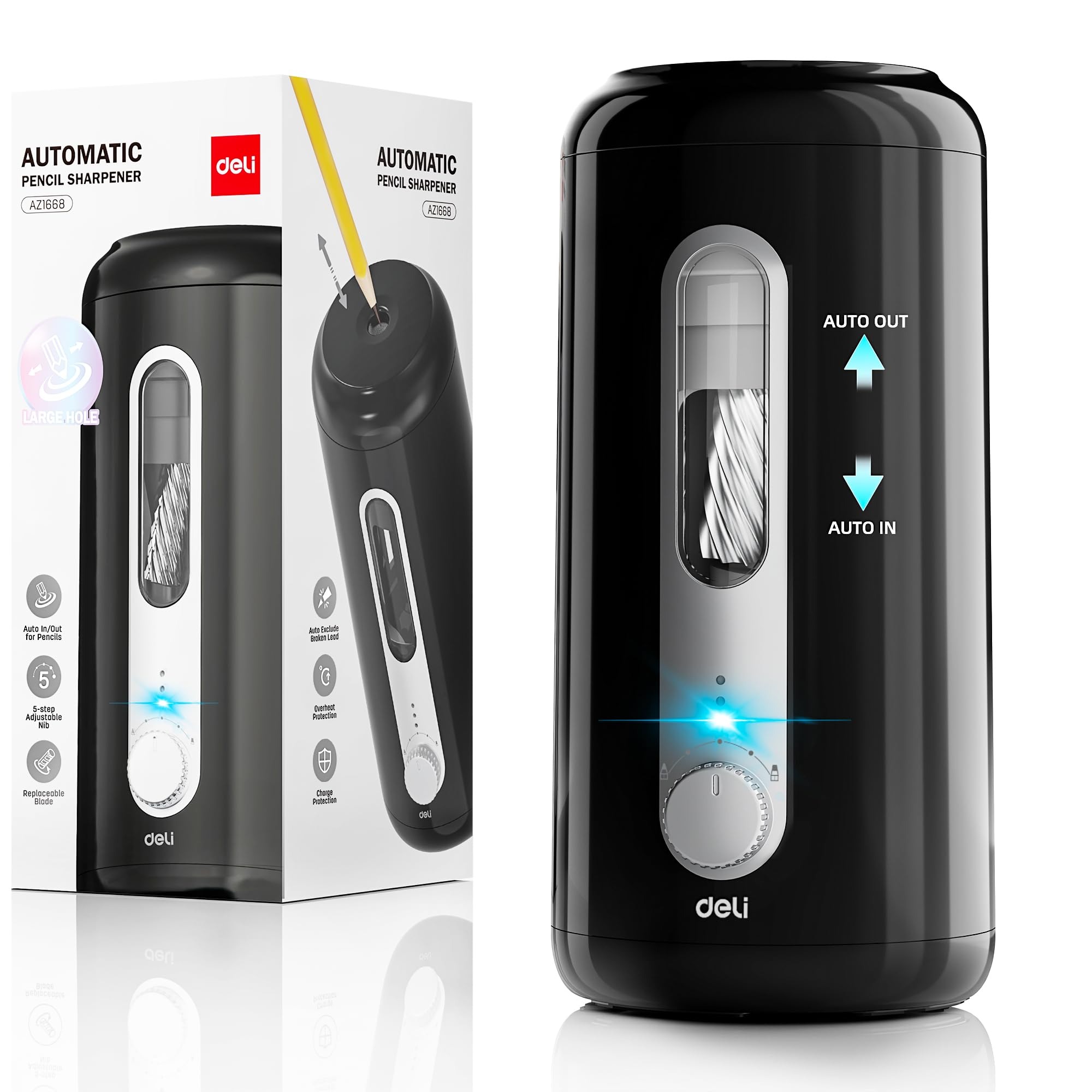 Electric Pencil Sharpener Usb - Deli Electric Pencil Sharpener Automatic USB