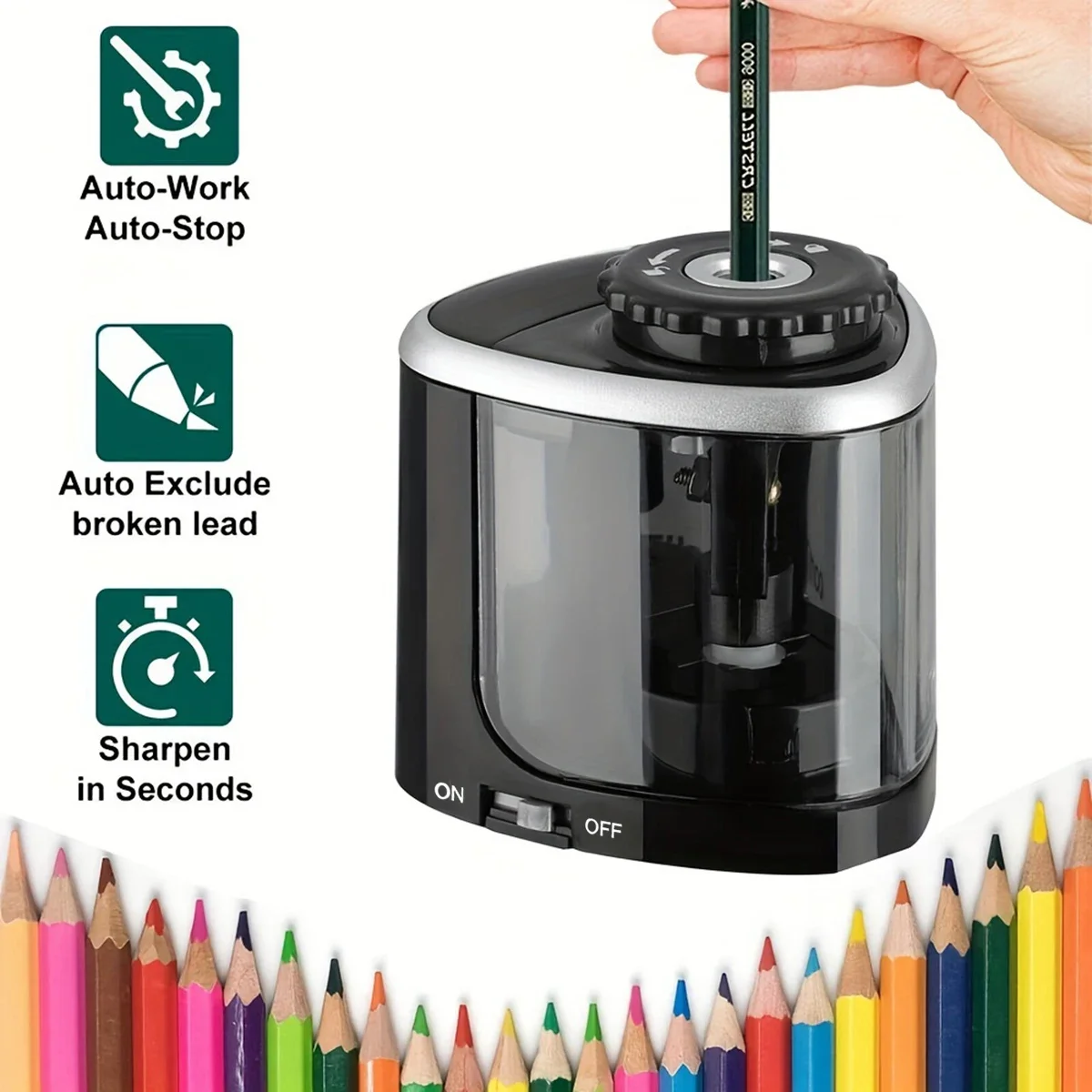 Desktop Electric Sharpener Ass - Electric Pencil Sharpener Usb ulasan dan harga