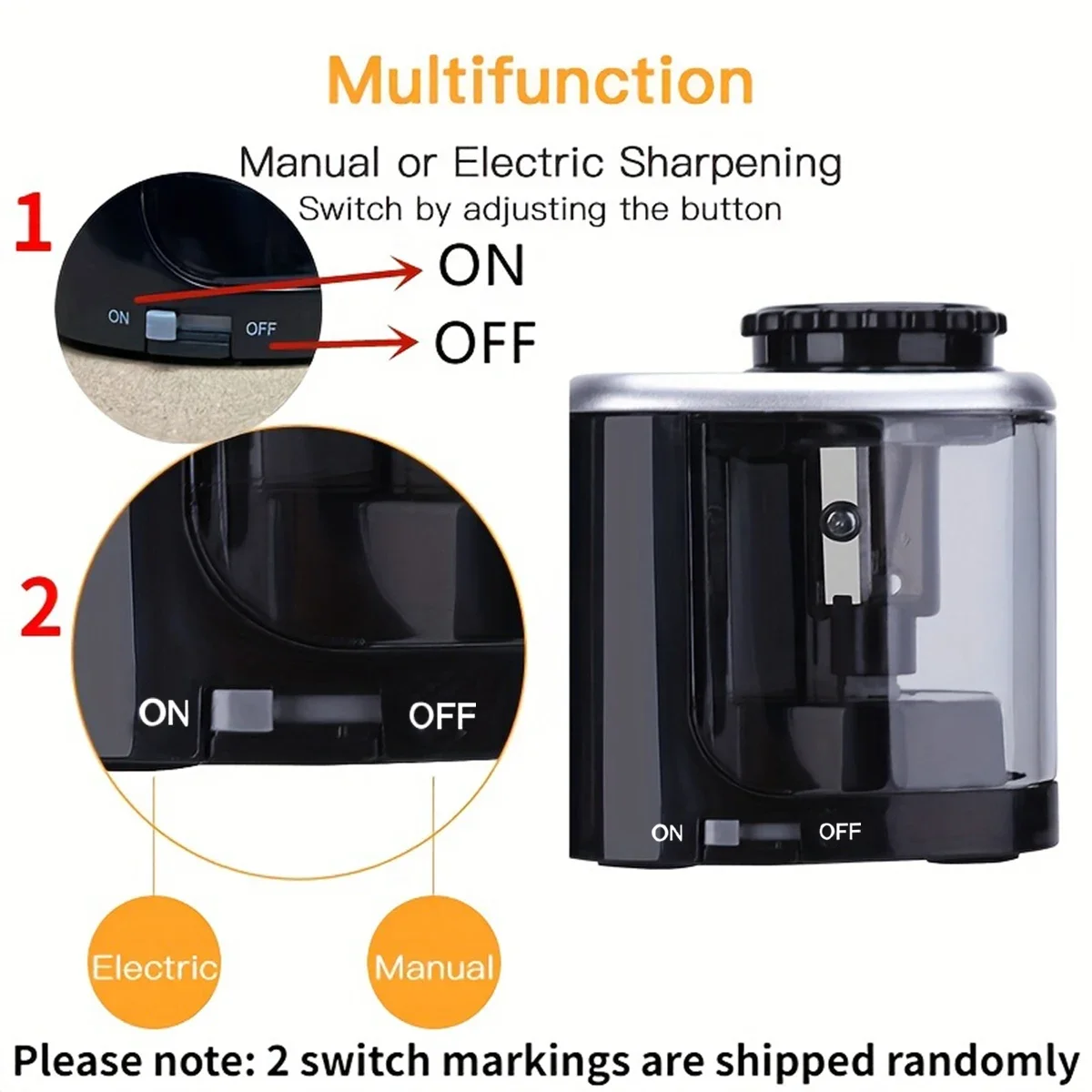 Desktop Electric Sharpener Ass - Electric Pencil Sharpener Usb ulasan dan harga