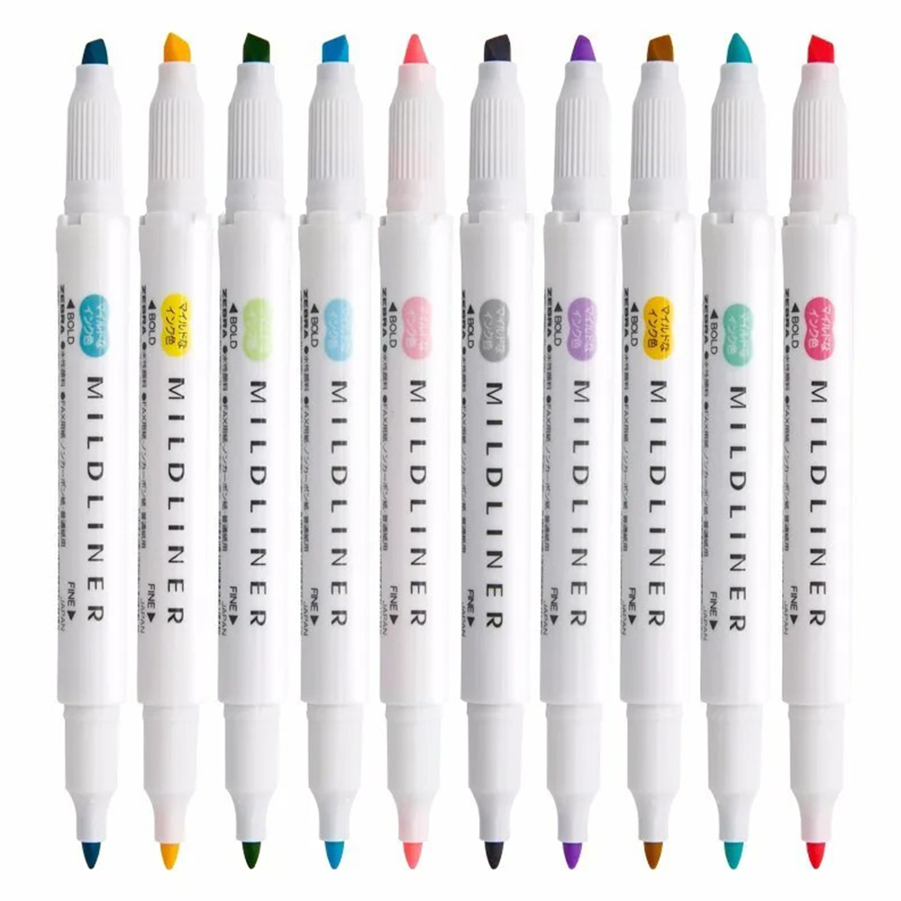 35 Color ZEBRA Mildliner Highl - Pastel Highlighter Set Double Ended ulasan dan harga