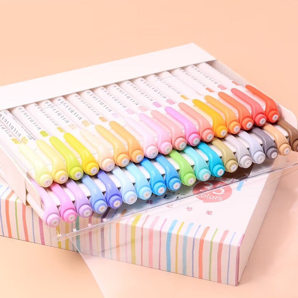35 Color ZEBRA Mildliner Highl - Pastel Highlighter Set Double Ended ulasan dan harga