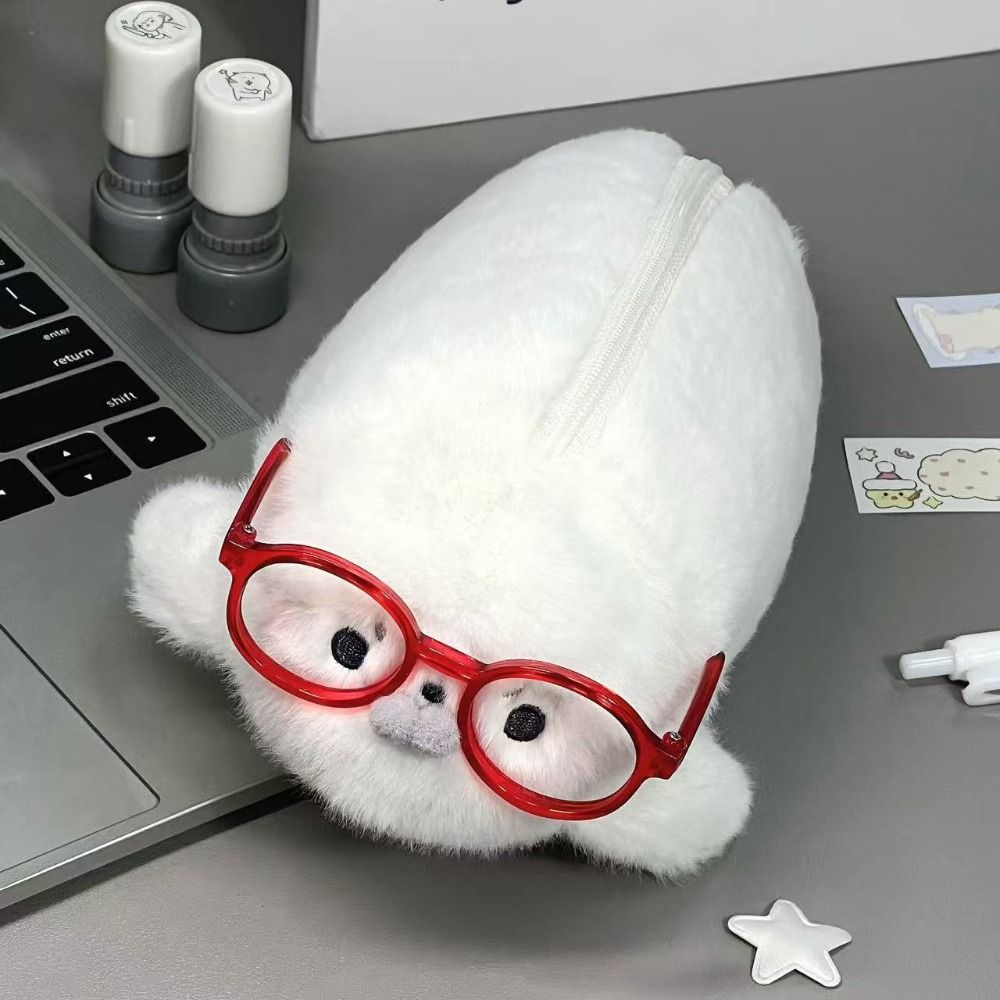 Funny Seal Doll Pencil Case Hi - Aesthetic Large Pencil Case Pouch ulasan dan harga