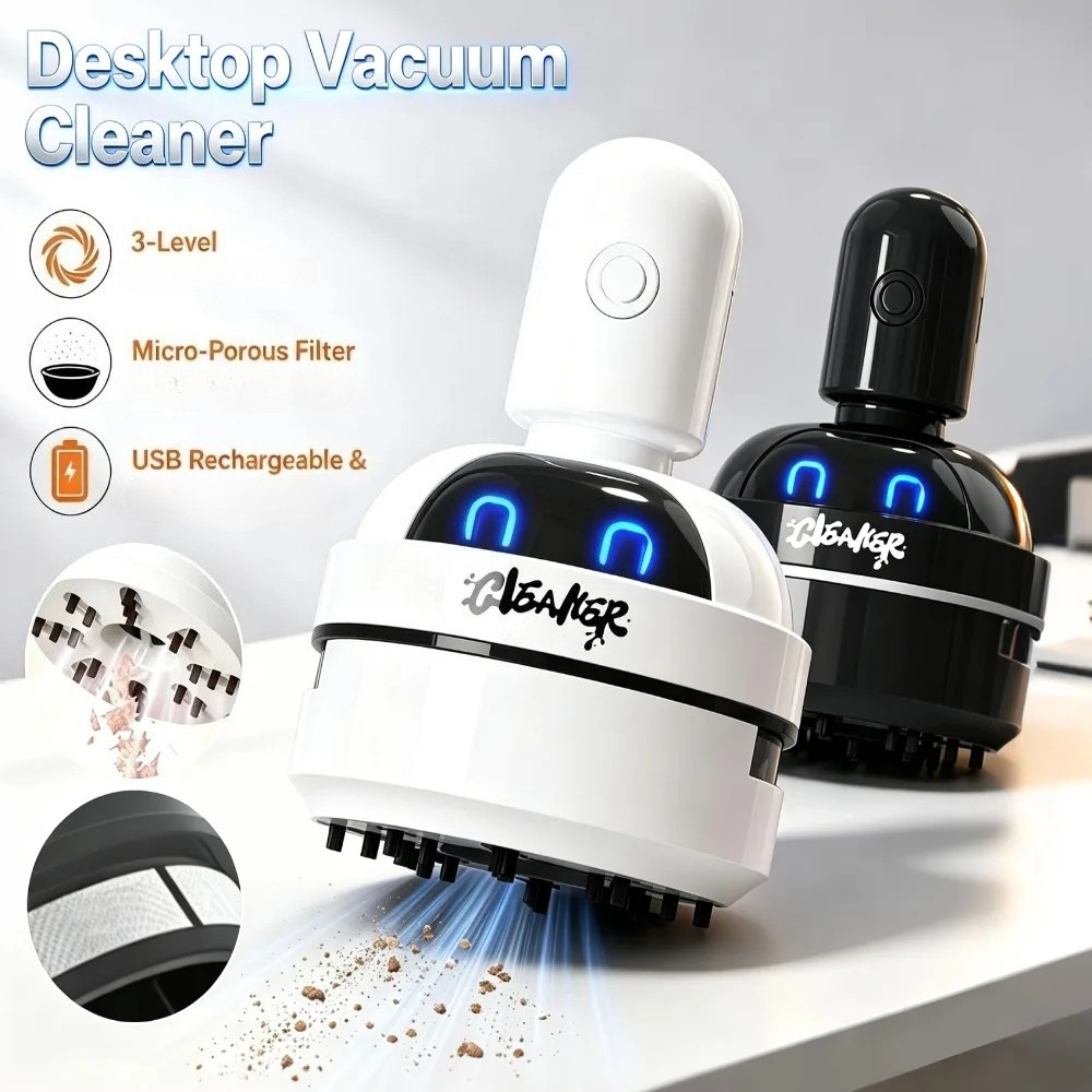 Portable Mini Desk Vacuum Clea - Mini Desktop Vacuum Cleaner For Eraser Dust ulasan dan harga