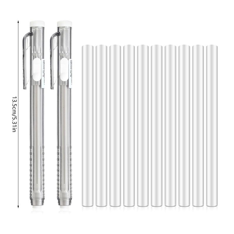 12 Pcs Retractable Mechanical  - Retractable Eraser Pen Click ulasan dan harga
