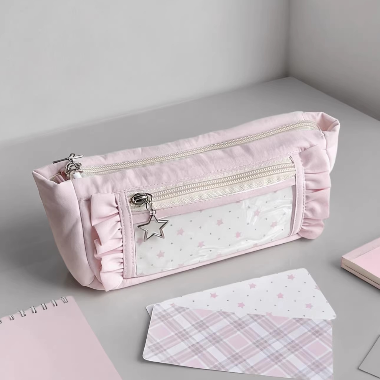 Cute Big Capacity Pencil Case  - Aesthetic Large Pencil Case Pouch ulasan dan harga