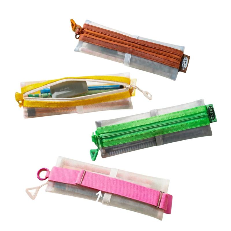 Transparent Mesh Pencil Pouch  - Clear Mesh Pencil Pouch For Exam ulasan dan harga