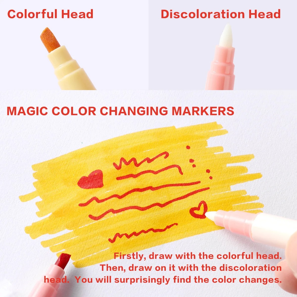 12pcs Double-ended Magic Color - Pastel Highlighter Set Double Ended ulasan dan harga