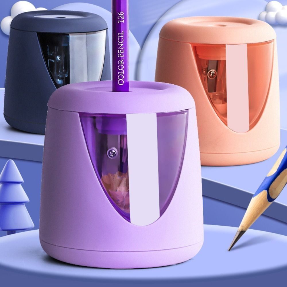 with Decorative Sticker Batter - Electric Pencil Sharpener Usb ulasan dan harga