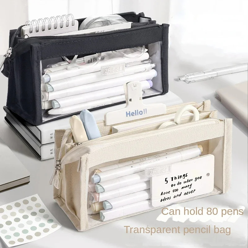 6 Layers Large Capacity Pencil - Aesthetic Large Pencil Case Pouch ulasan dan harga