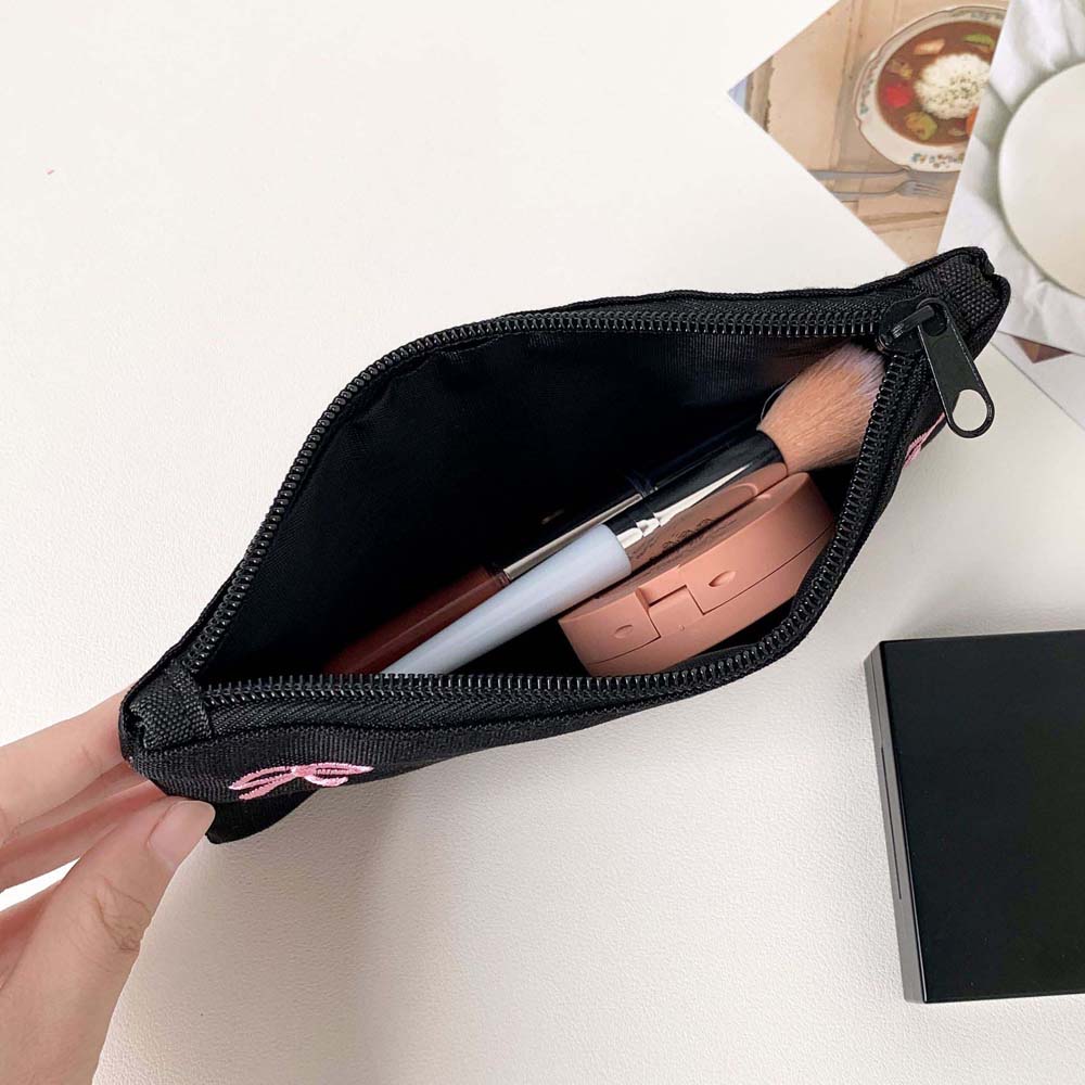 Bowknot Bow Stationery Bag Lar - Aesthetic Large Pencil Case Pouch ulasan dan harga