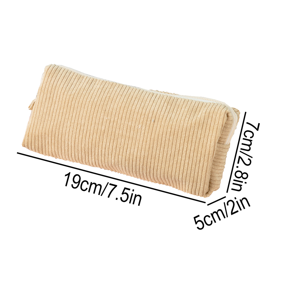 Corduroy Retro Pencil Case, La - Aesthetic Large Pencil Case Pouch ulasan dan harga