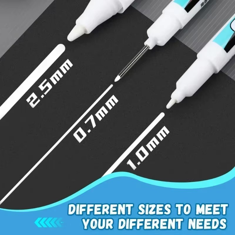 0.7/1.0/2.5MM White Permanent  - Stationery ulasan dan harga