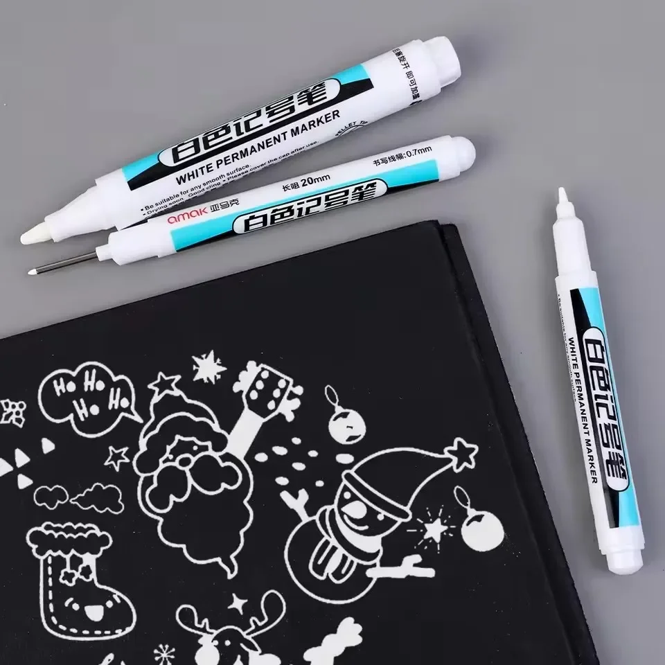 0.7/1.0/2.5MM White Permanent  - Stationery ulasan dan harga