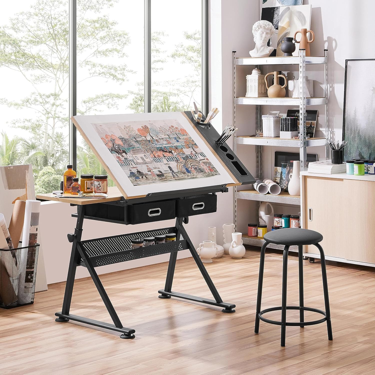 Adjustable Drafting Table Art  - Office Furniture ulasan dan harga