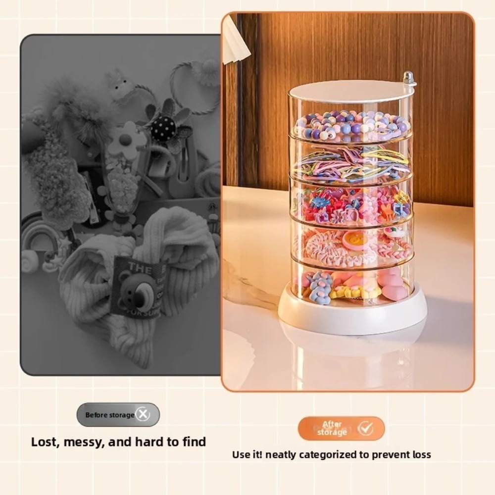 360 Rotating Clear Hair Access - Desk Accessories ulasan dan harga