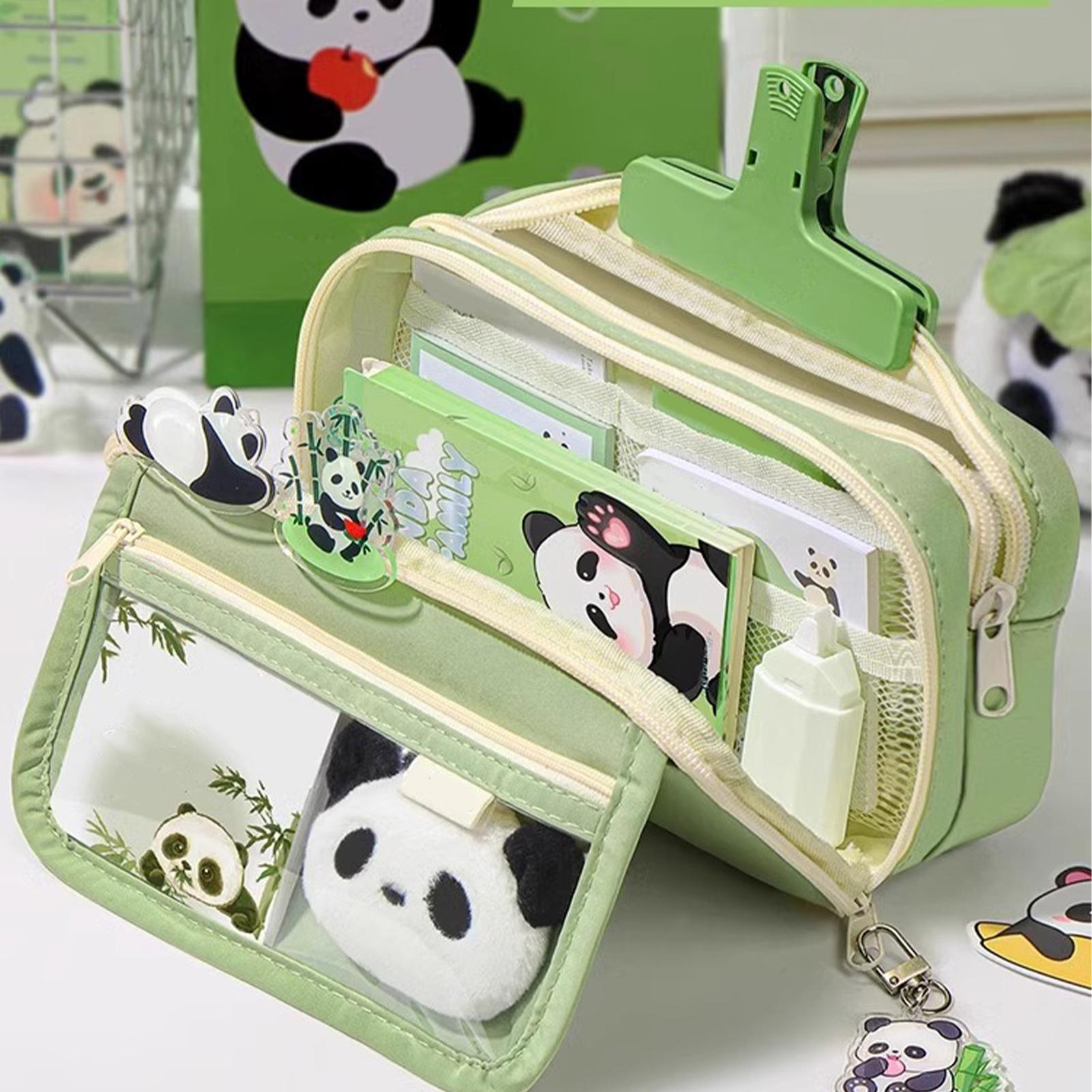 Aesthetic Pencil Case Panda Pe - Aesthetic Large Pencil Case Pouch ulasan dan harga
