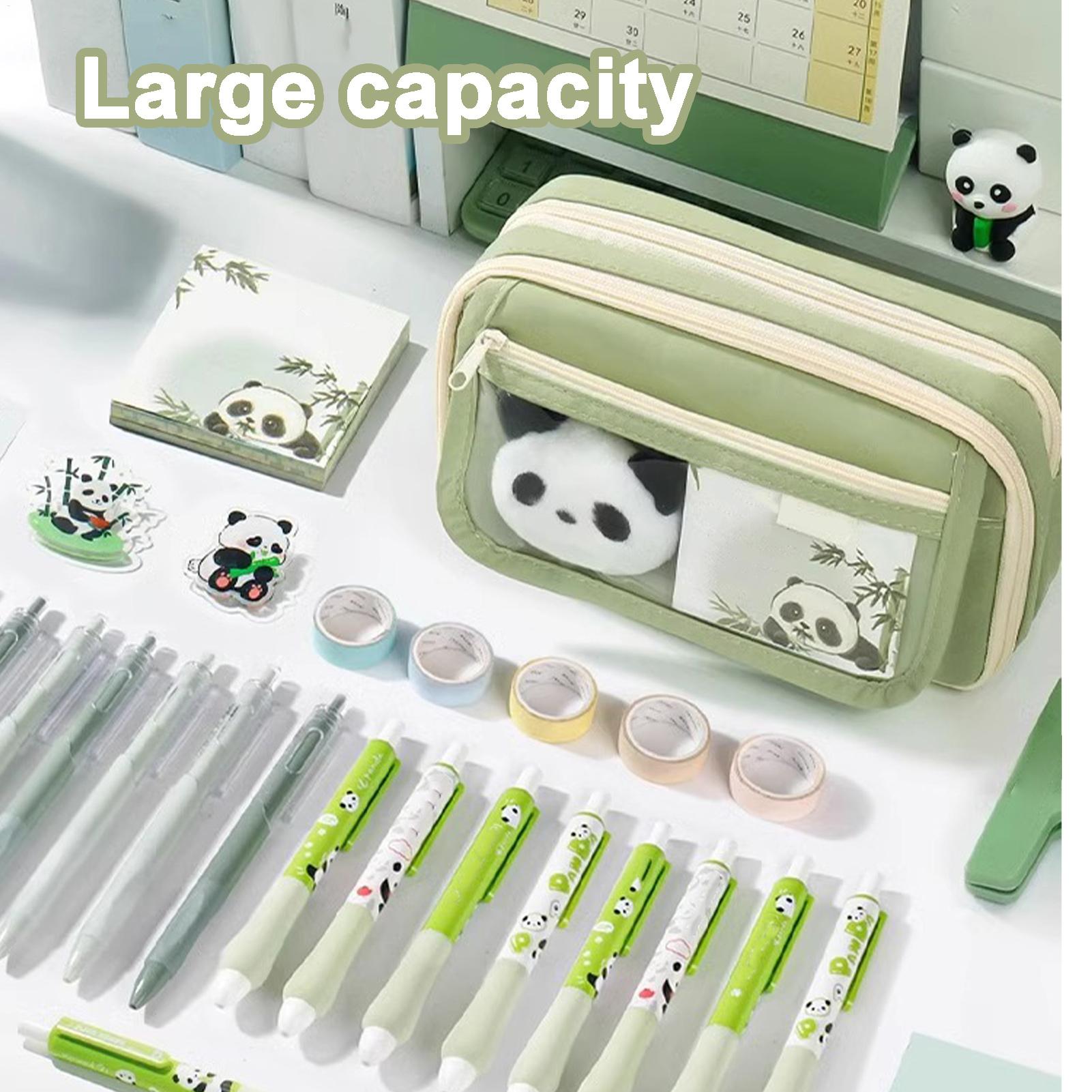 Aesthetic Pencil Case Panda Pe - Aesthetic Large Pencil Case Pouch ulasan dan harga