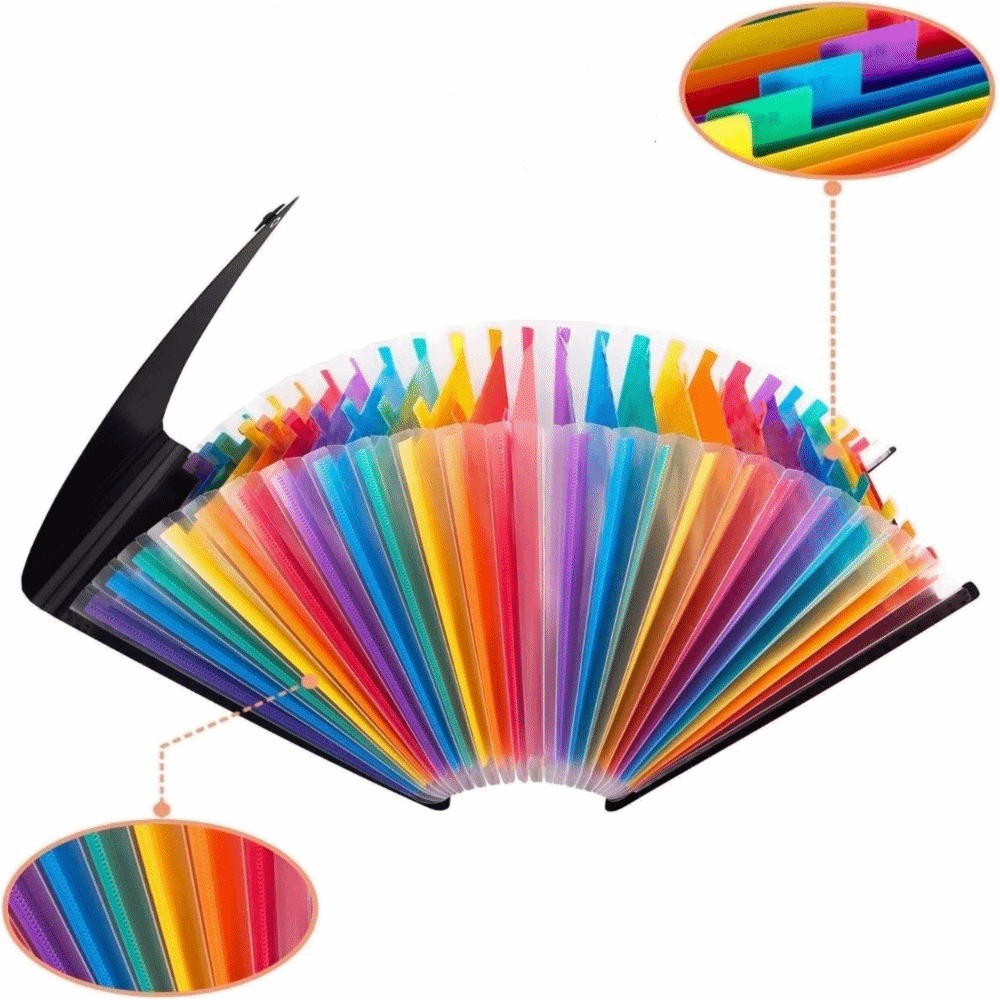 Portable 13/25 Pockets Expandi - Expandable Accordion File Folder 13 Pockets ulasan dan harga