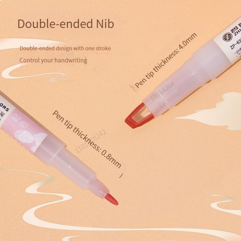 5pcs/set Double Tip Highlighte - Pastel Highlighter Set Double Ended ulasan dan harga