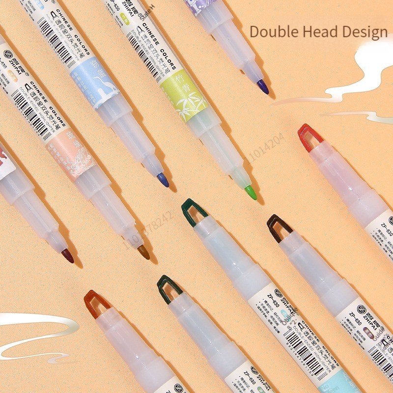 5pcs/set Double Tip Highlighte - Pastel Highlighter Set Double Ended ulasan dan harga