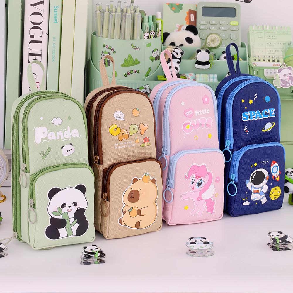 Cute Cartoon Capybara Pencil C - Aesthetic Large Pencil Case Pouch ulasan dan harga