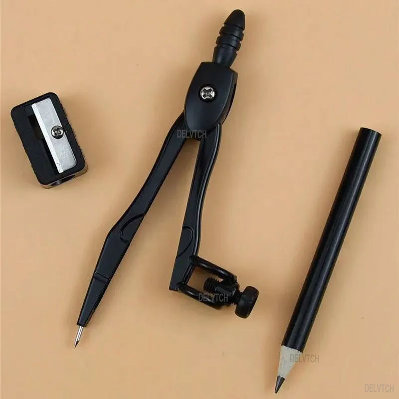 3Pcs Set Metal Compasses With  - Math Geometry Set With Compass ulasan dan harga