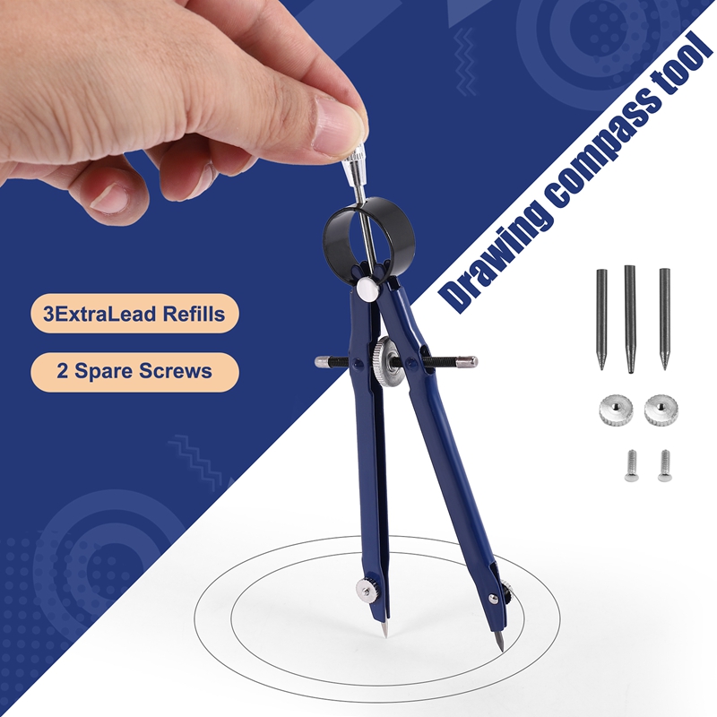 4pack X((Professional Compass, - Math Geometry Set With Compass ulasan dan harga