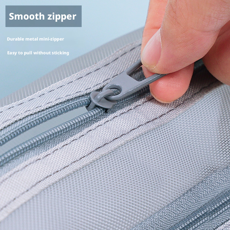 Double Layer Transparent Mesh  - Clear Mesh Pencil Pouch For Exam ulasan dan harga