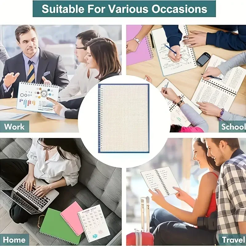A5 Grid Notepad Spiral Bound S - Spiral Bound Grid Notebook A5 ulasan dan harga