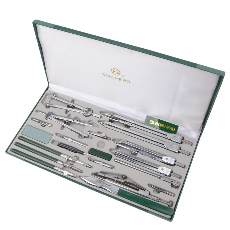 Hero Metal Compass Set Enginee - Math Geometry Set With Compass ulasan dan harga