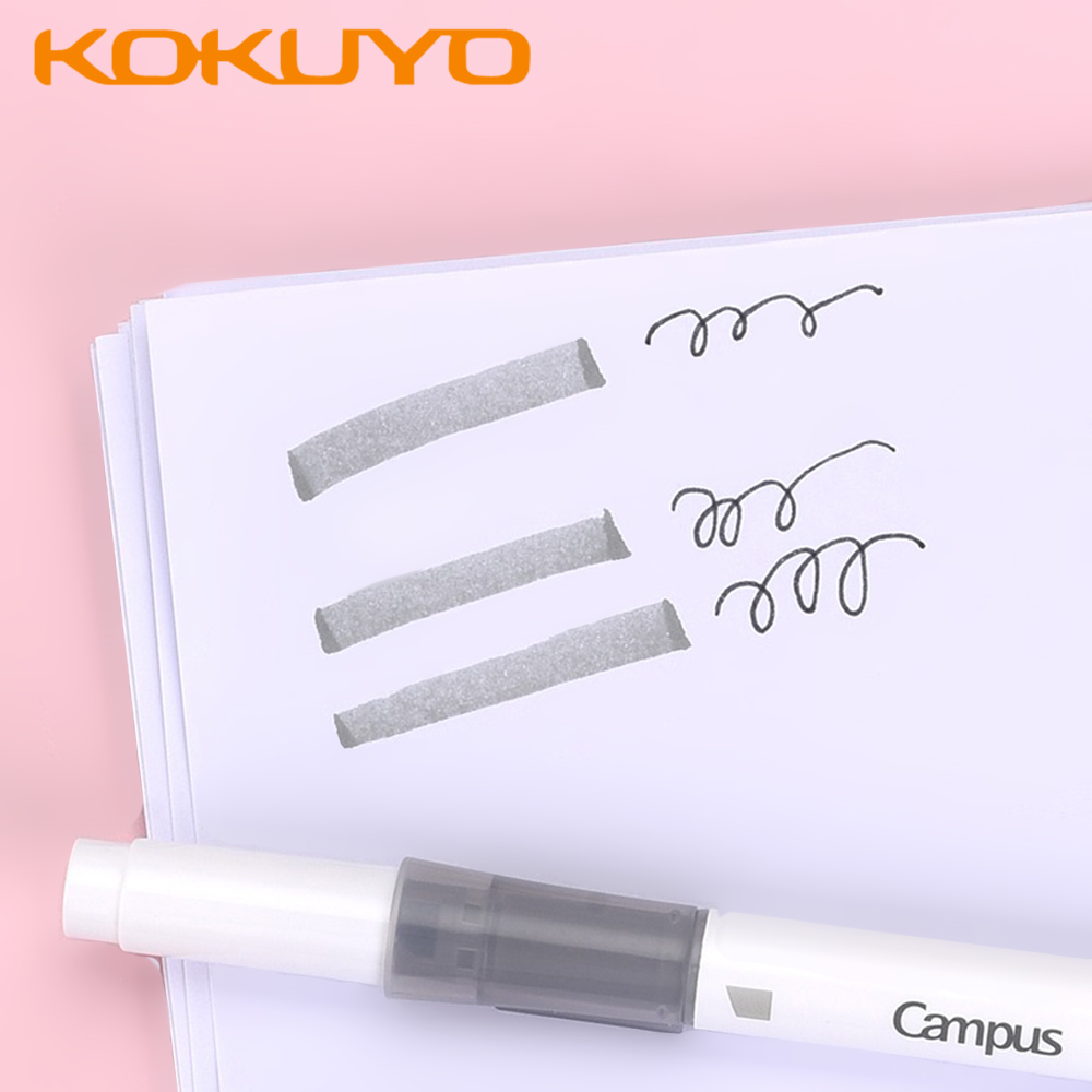6Colors/set New Japan KOKUYO D - Pastel Highlighter Set Double Ended ulasan dan harga