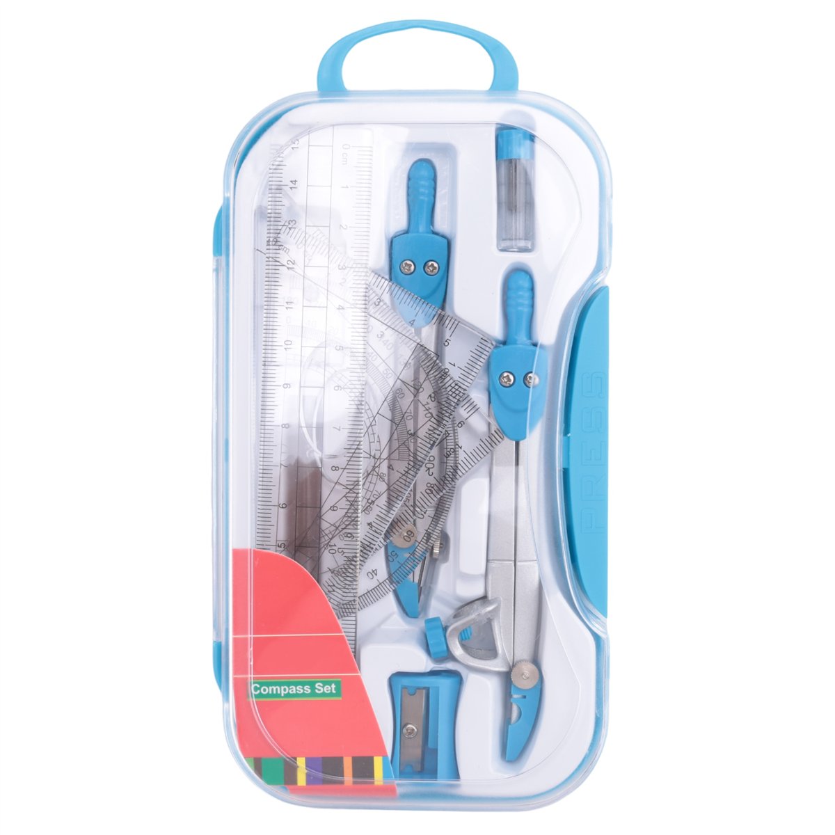 MALL Geometry Compass Set 10Pc - Math Geometry Set With Compass ulasan dan harga