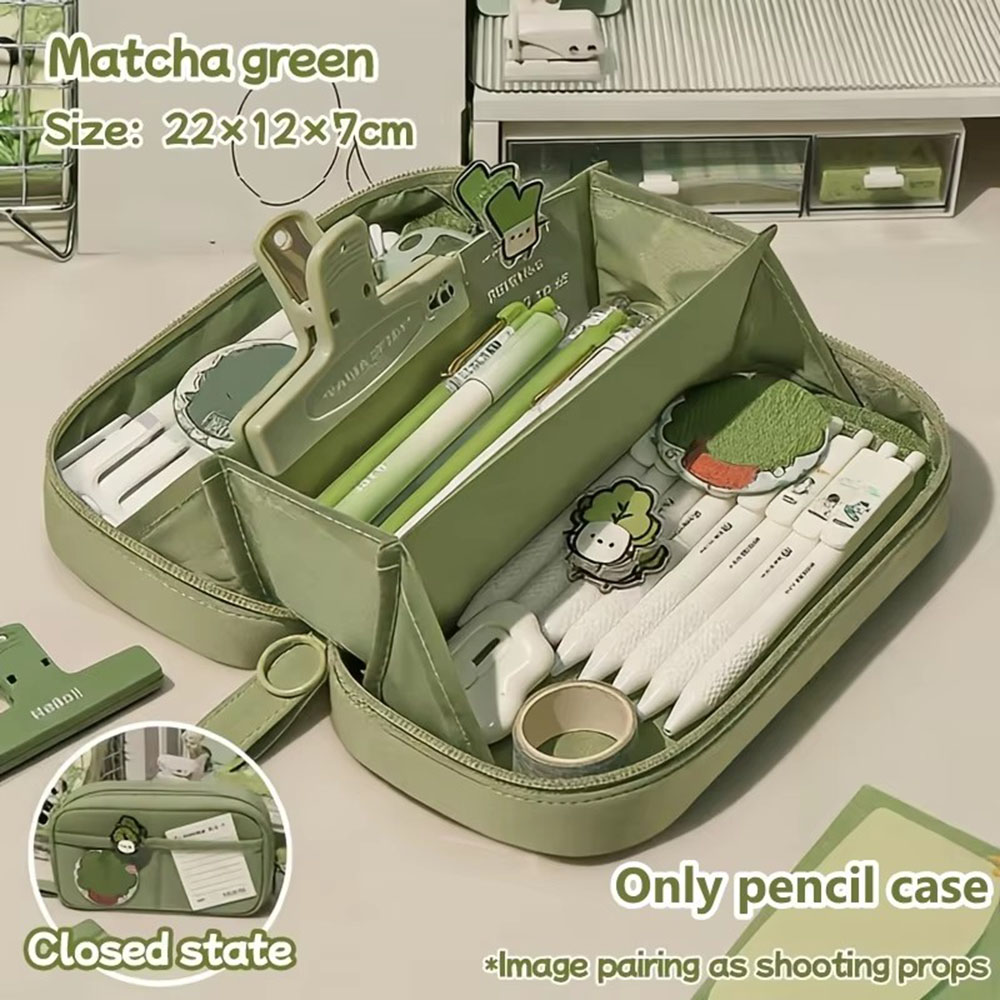 Ins Large Capacity Volcano Pen - Aesthetic Large Pencil Case Pouch ulasan dan harga