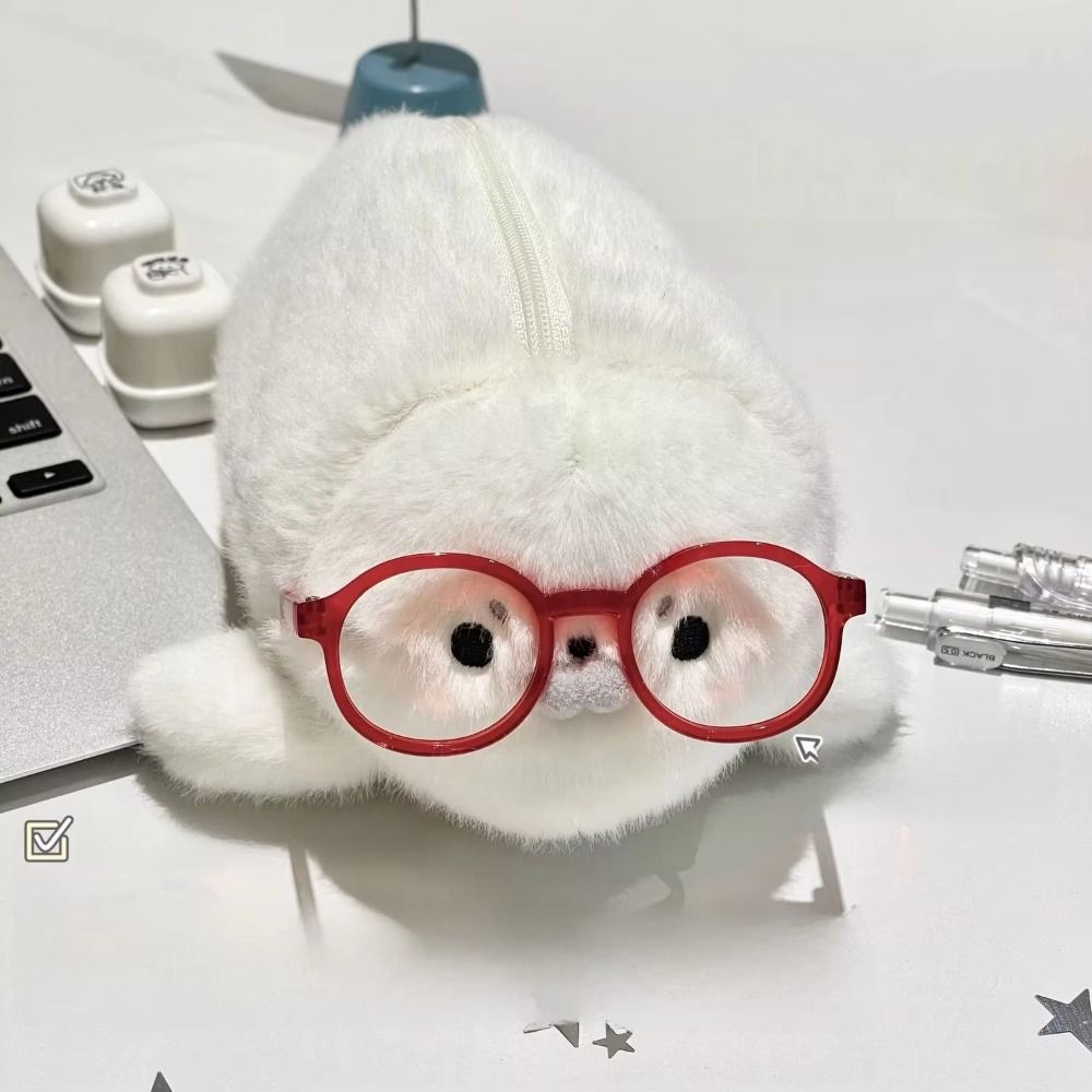 Funny Seal Doll Pencil Case La - Aesthetic Large Pencil Case Pouch ulasan dan harga
