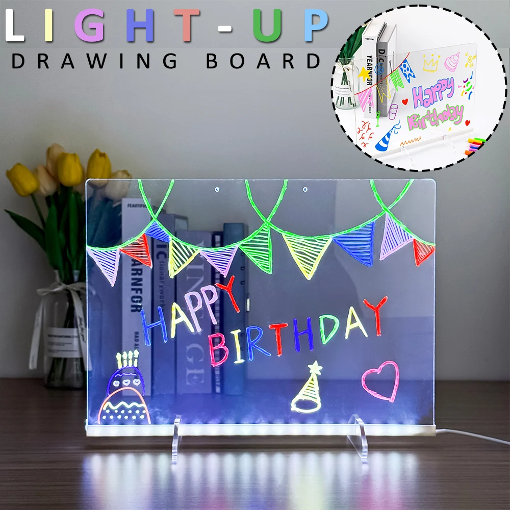 2 in 1 LED Writing Drawing Mes - Writing Tools ulasan dan harga