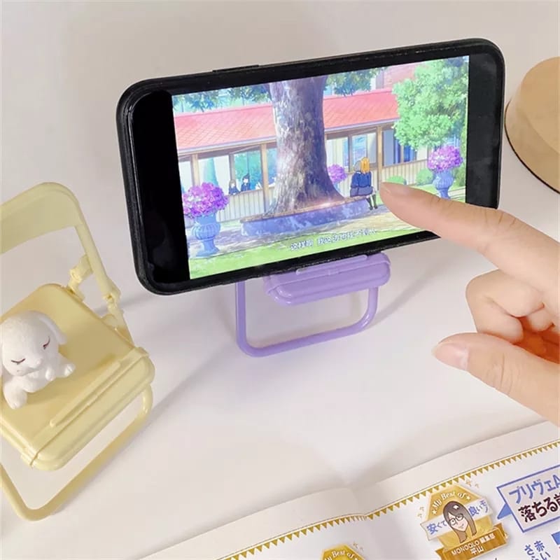 Cute Chair Phone Holder Stand  - Desk Accessories ulasan dan harga