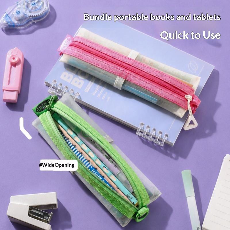 Transparent Mesh Pencil Pouch  - Clear Mesh Pencil Pouch For Exam ulasan dan harga