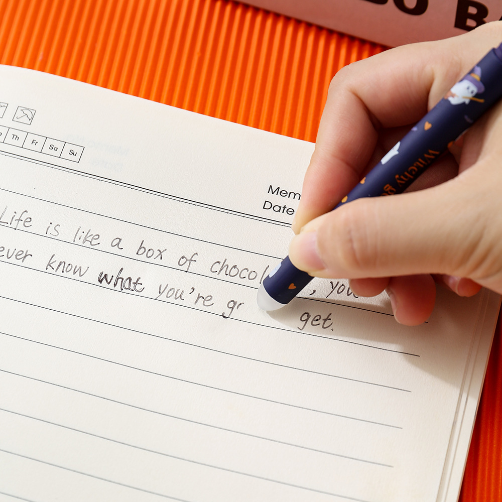 1-6Pcs Halloween Erasable Gel  - Retractable Eraser Pen Click ulasan dan harga