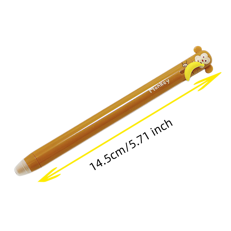6 Pack Cute Cartoon Animal Ret - Retractable Eraser Pen Click ulasan dan harga