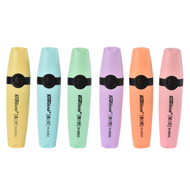 6 Pcs/set Highlighter Pastel C - Pastel Highlighter Set Double Ended ulasan dan harga