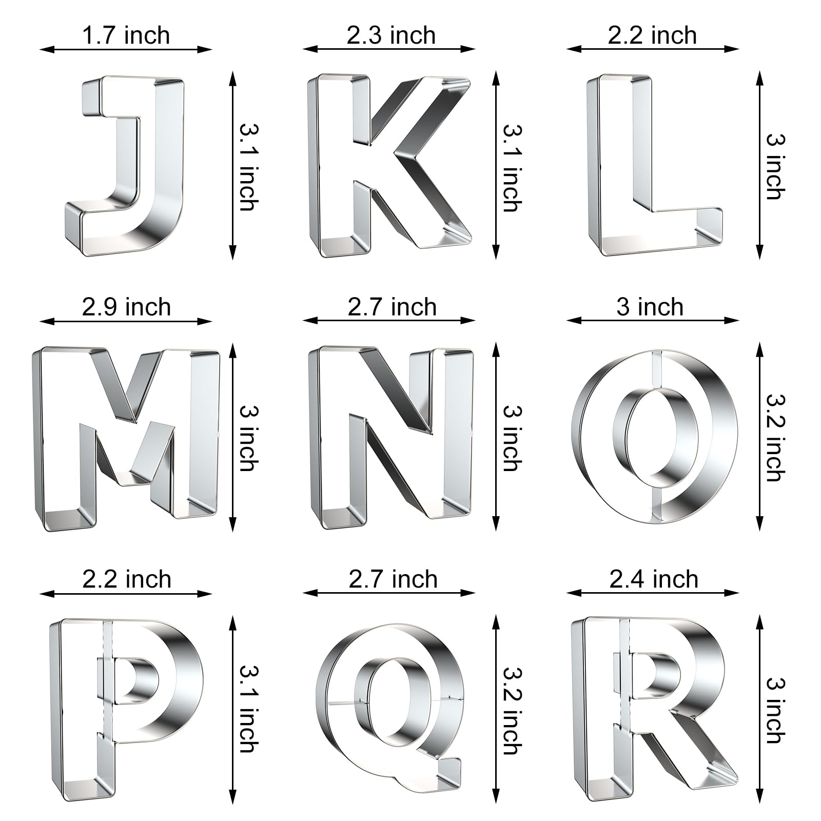 Letter Cookie Cutters Shapes - - Writing Tools ulasan dan harga