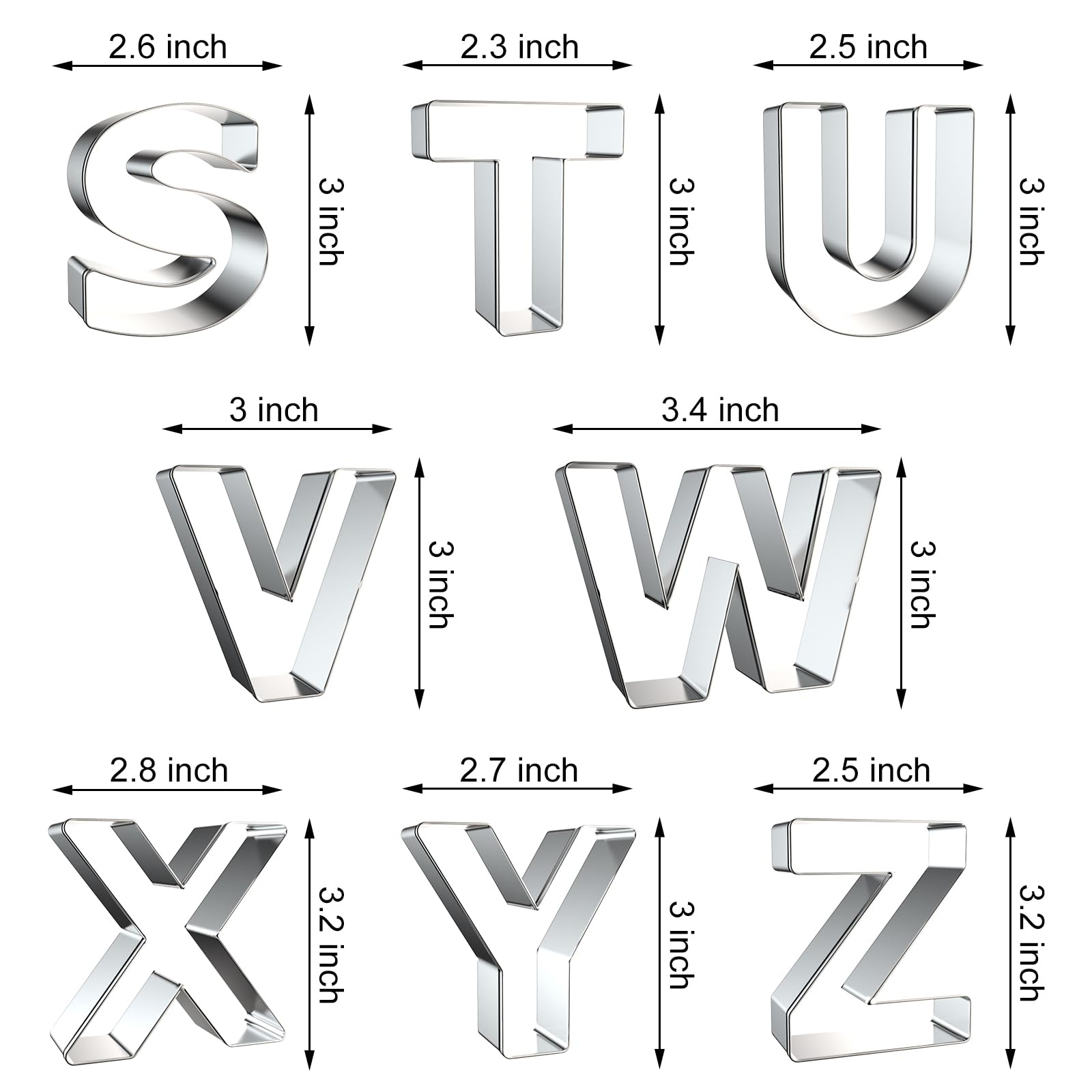 Letter Cookie Cutters Shapes - - Writing Tools ulasan dan harga