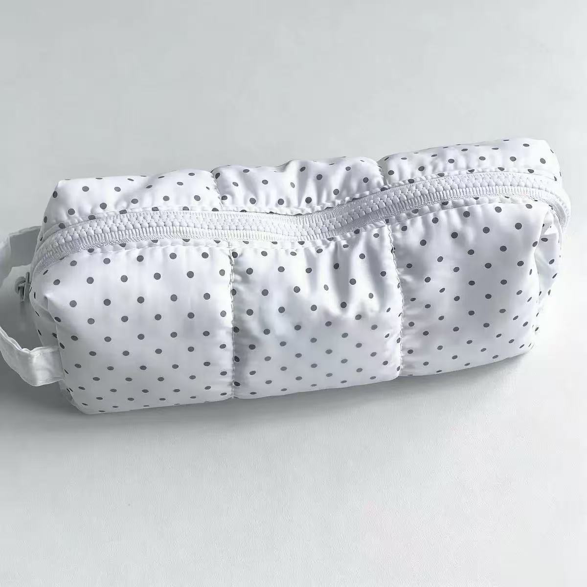 Polka Dot Handheld Pencil Bag  - Aesthetic Large Pencil Case Pouch ulasan dan harga