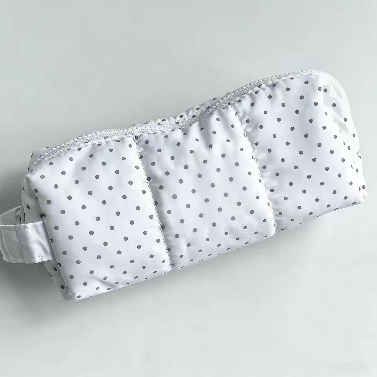 Polka Dot Handheld Pencil Bag  - Aesthetic Large Pencil Case Pouch ulasan dan harga