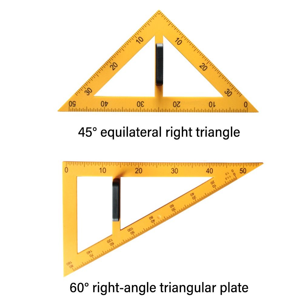 Durable Large Triangular Ruler - Math Geometry Set With Compass ulasan dan harga
