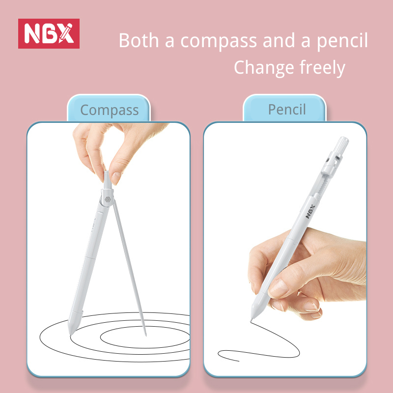 NBX Compass Pencil School Draw - Math Geometry Set With Compass ulasan dan harga