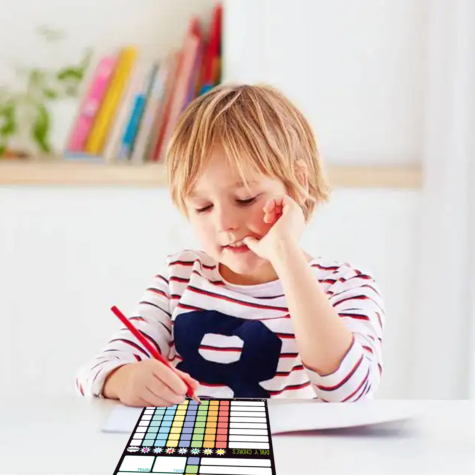 Magnetic Chore Chart Weekly Vi - Kids Magnetic Reward Chart Board ulasan dan harga