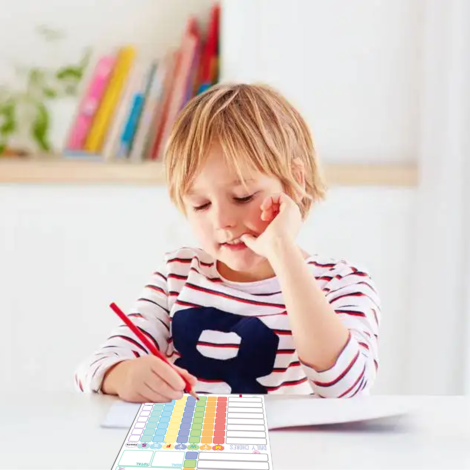 Magnetic Chore Chart Weekly Vi - Kids Magnetic Reward Chart Board ulasan dan harga