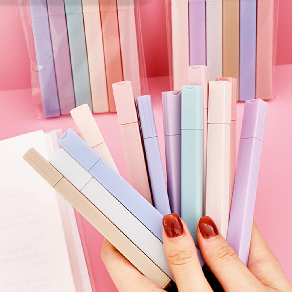 Colorful Highlighters 6pcs Pas - Pastel Highlighter Set Double Ended ulasan dan harga