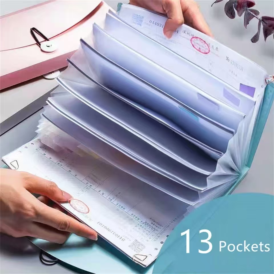 Expanding File Organizer with  - Expandable Accordion File Folder 13 Pockets ulasan dan harga